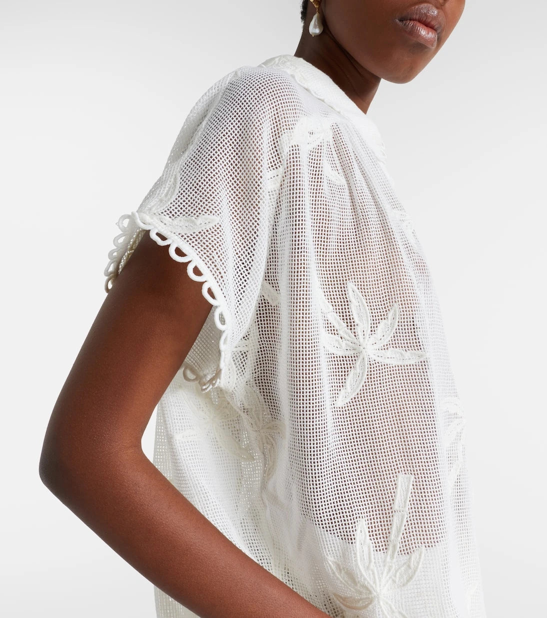 Farm Rio - Embroidered cotton shirt
