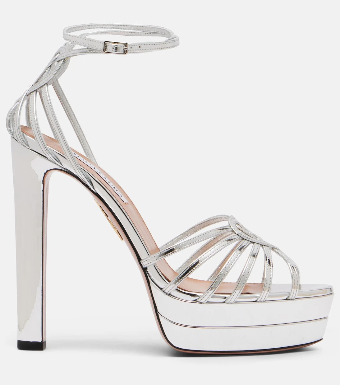 Aquazzura - Sweetheart leather platform sandals