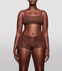 Skims Brown Fits Everybody Scoop-Neck Bralette