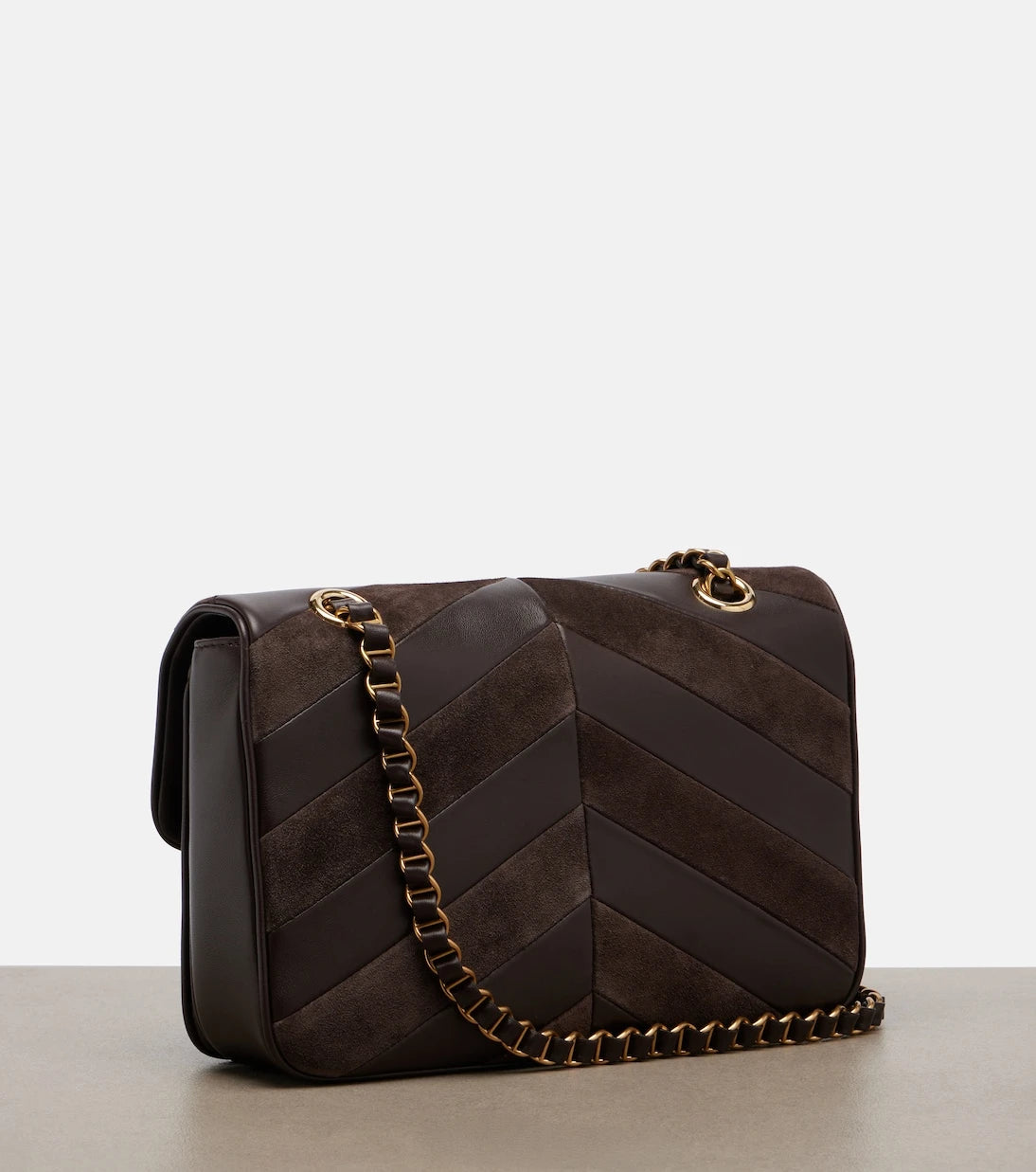 Valentino Garavani - Djuna Medium chevron leather shoulder bag