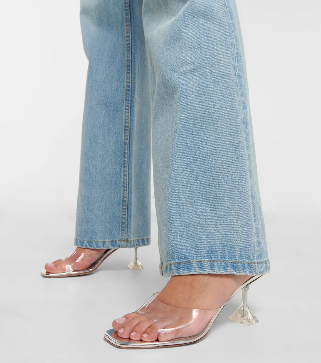 Amina Muaddi - Lupita leather mules