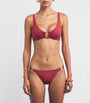 AWAY THAT DAY Burgundy Palma Bikini Top