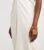 Ivory Satin Zadig Midi Dress