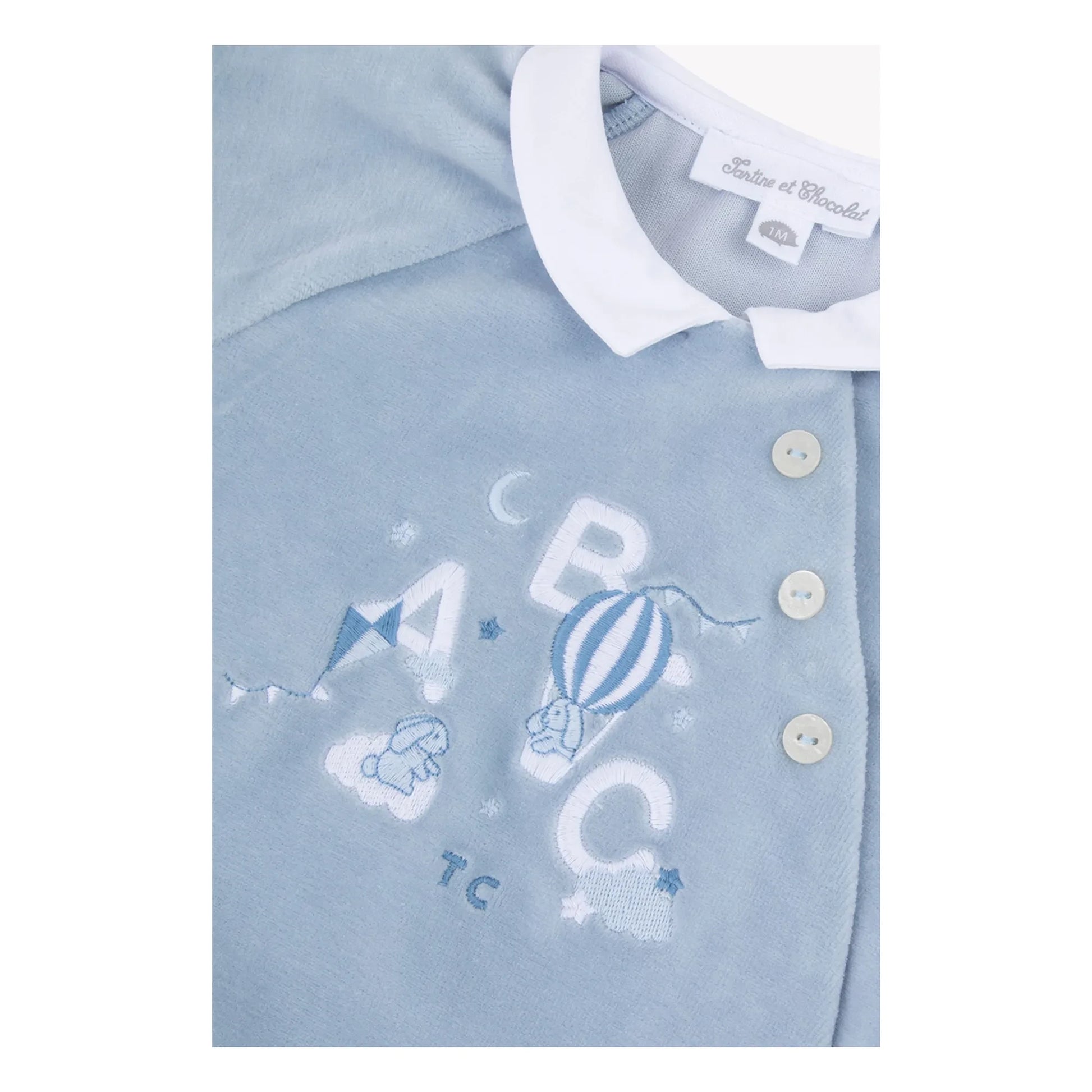 Tartine et Chocolat - ABC pyjamas | Grey blue