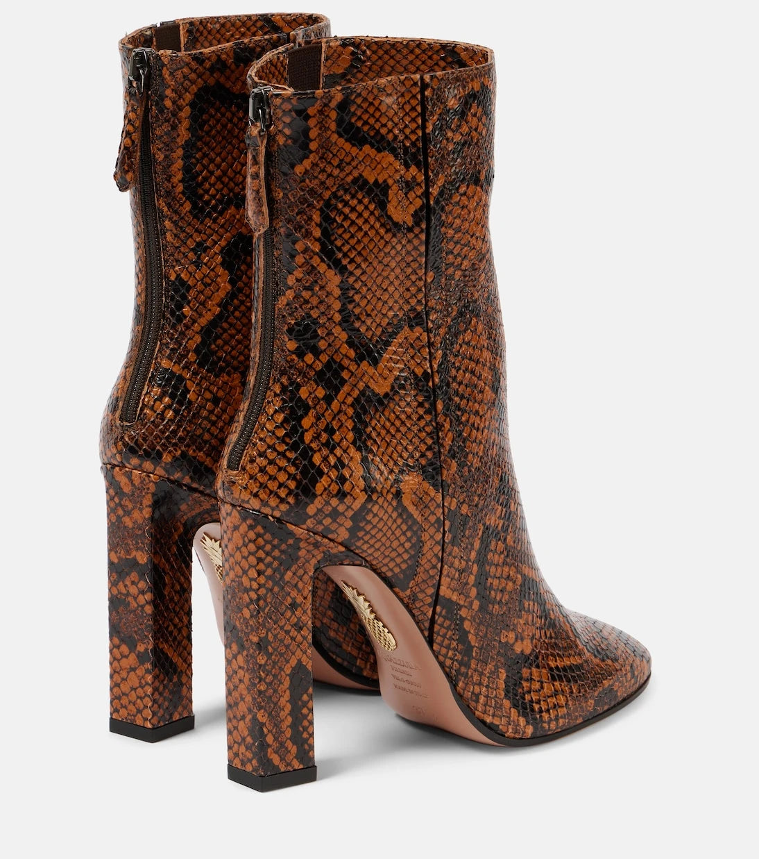 Aquazzura - Joplin 105 printed leather bootie