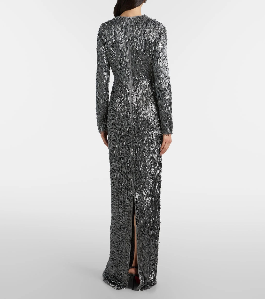 Erdem - Sequined draped maxi dress