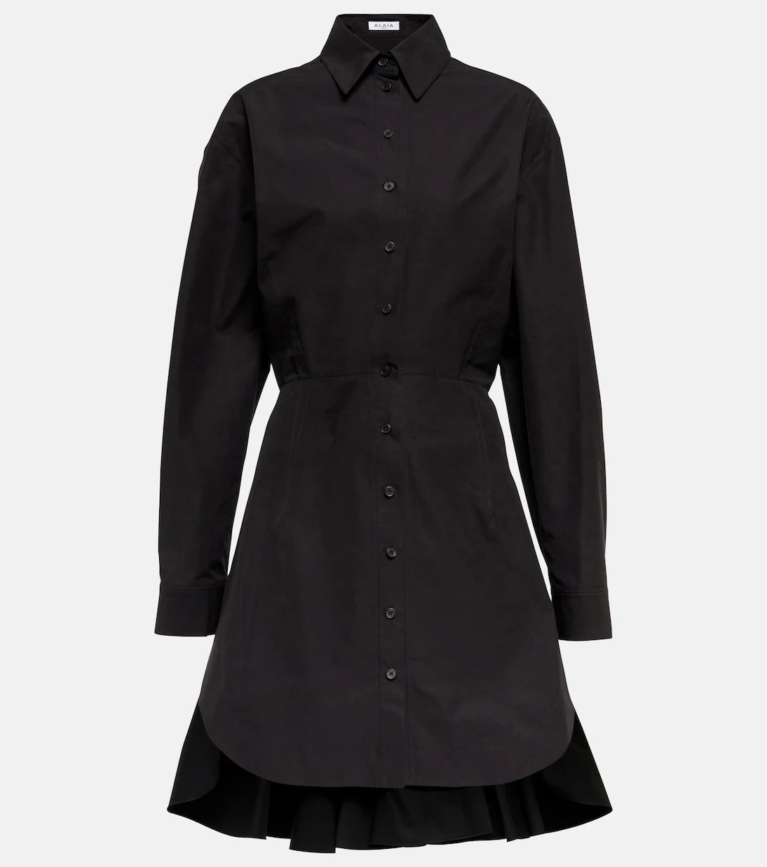 Alaïa - Cotton poplin shirt dress