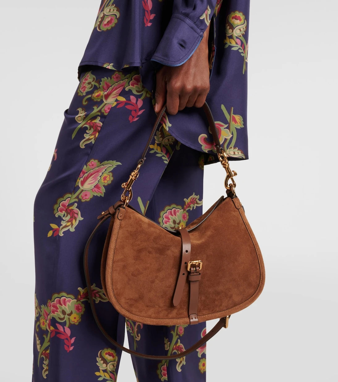 Etro - Small suede tote bag