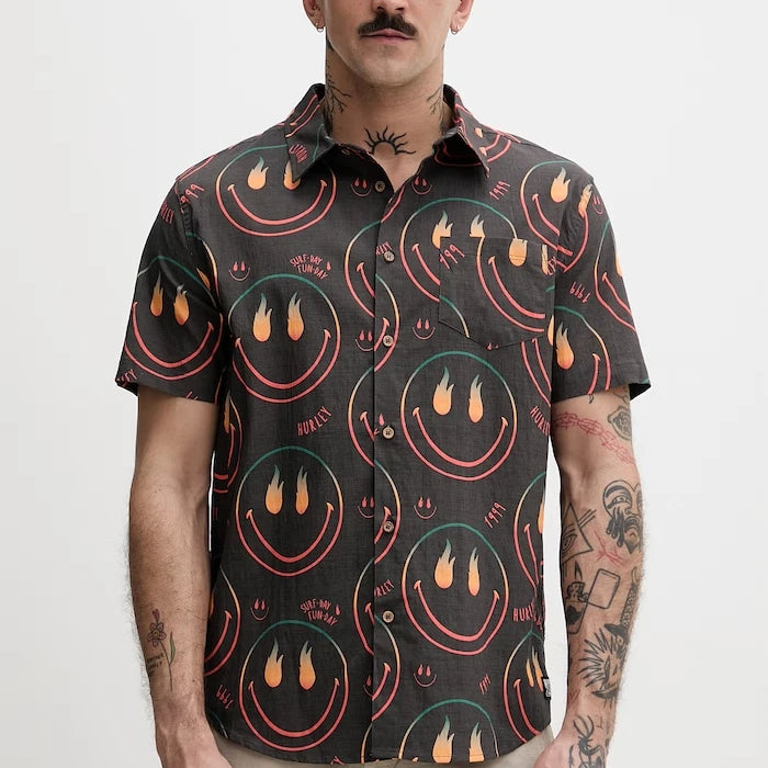 Hurley pamuklu erkek gömlek