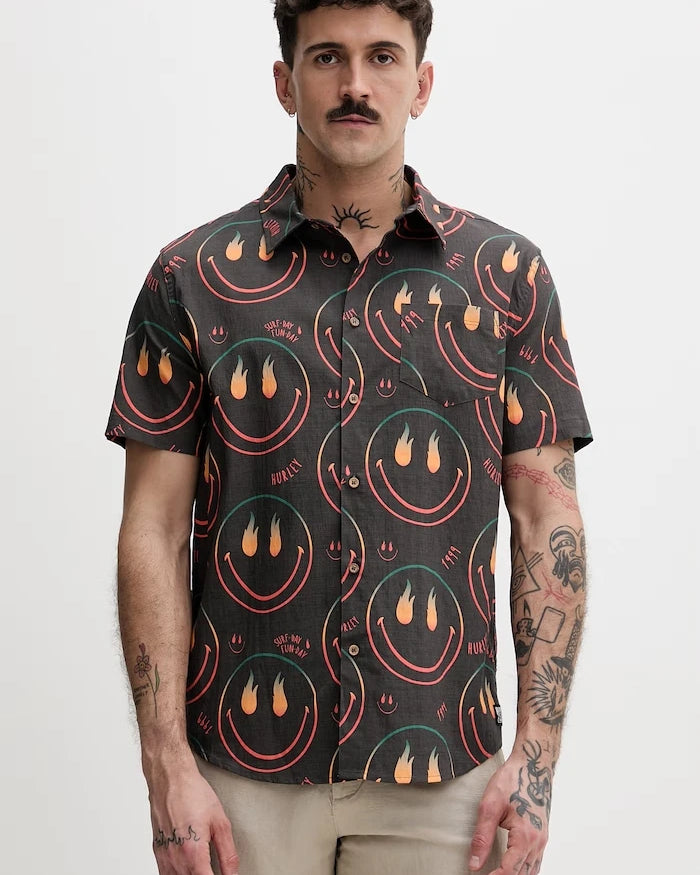 Hurley pamuklu erkek gömlek