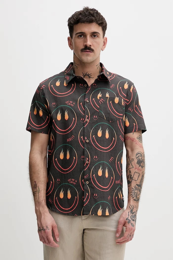 Hurley pamuklu erkek gömlek