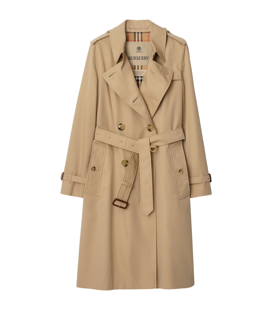 Gabardine Long Kensington Heritage Trench Coat HONEY