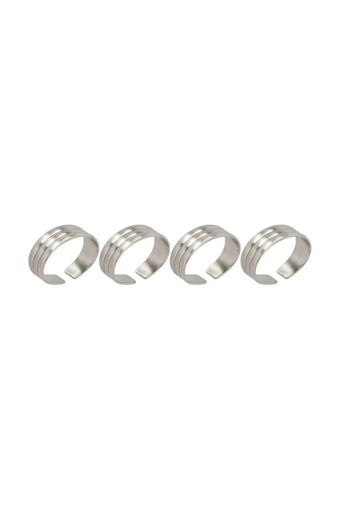 Gense Thebe Peçete Halkaları 4,3 x 3,2 cm (4 Adet)
