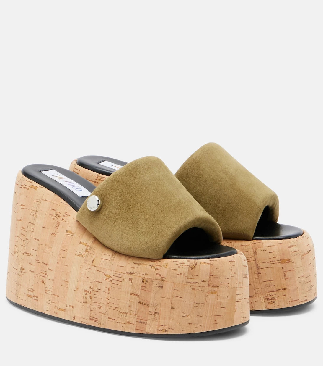 The Attico - Mochi suede platform slides