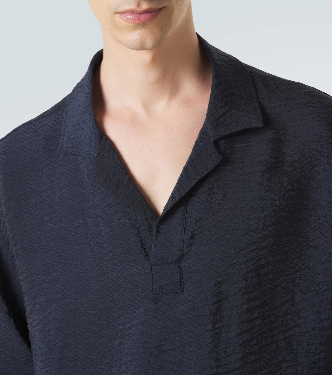 Giorgio Armani - Seersucker polo shirt