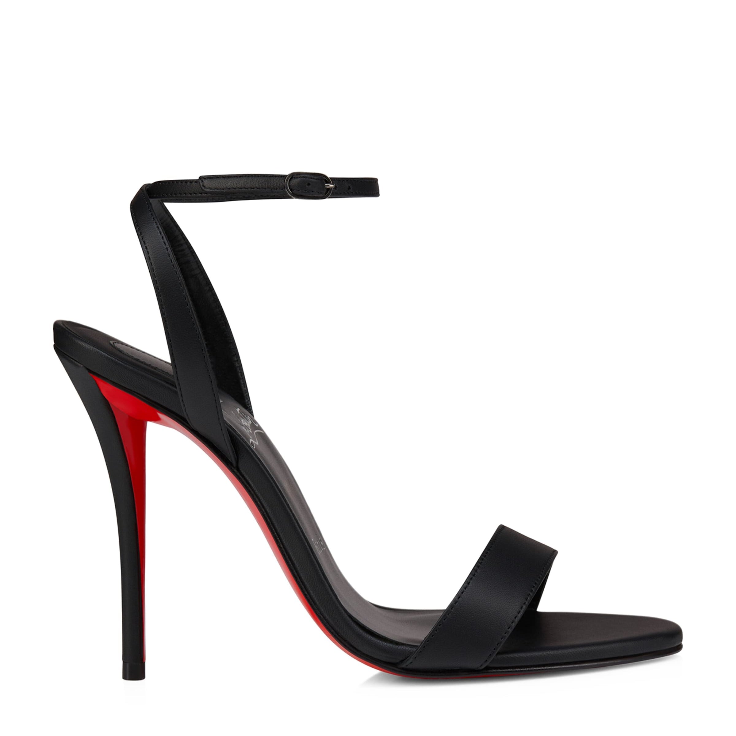 Christian Louboutin Black Miss Z Nappa Leather Heeled Sandals 100