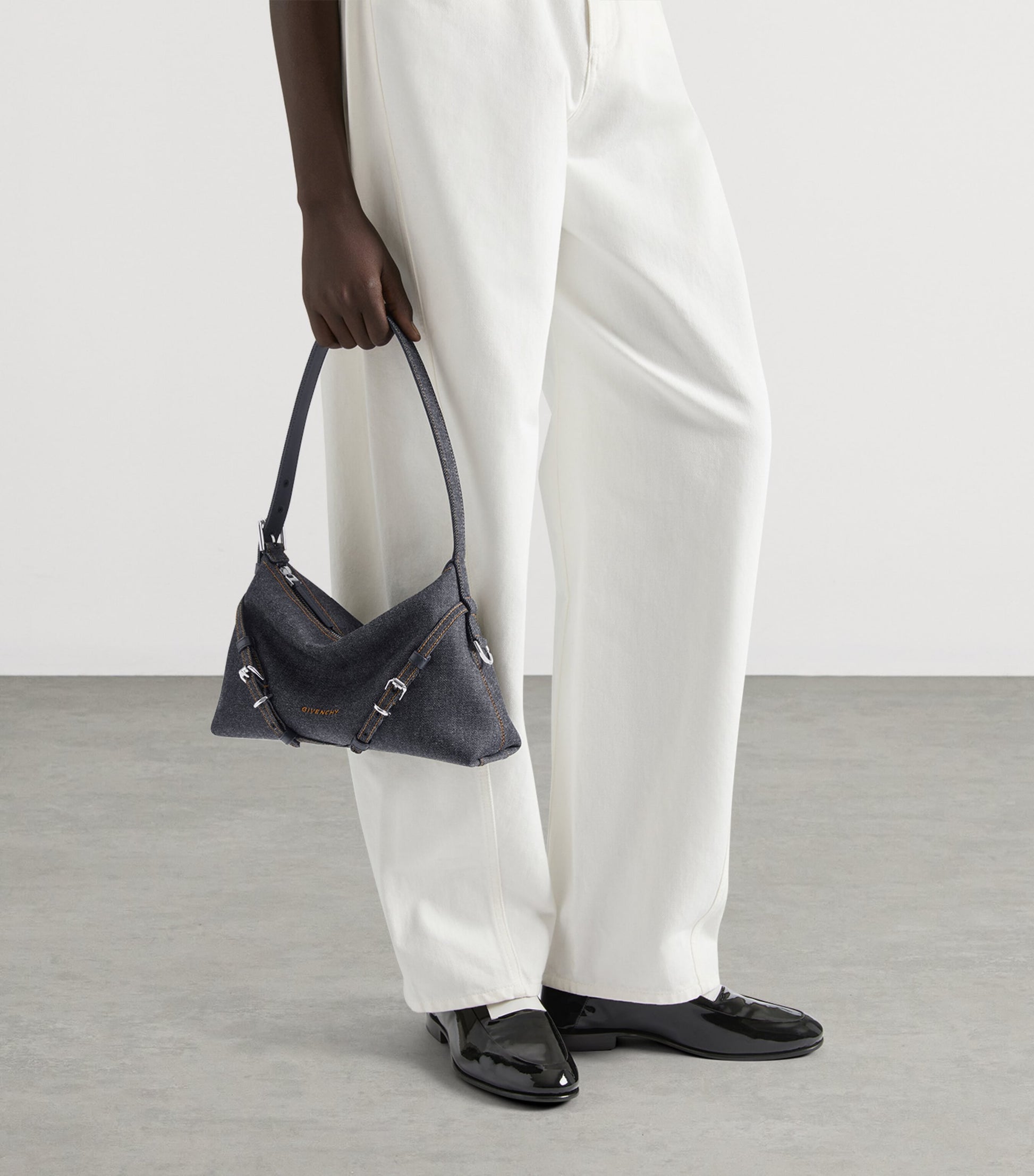 Mini Denim Voyou Shoulder Bag