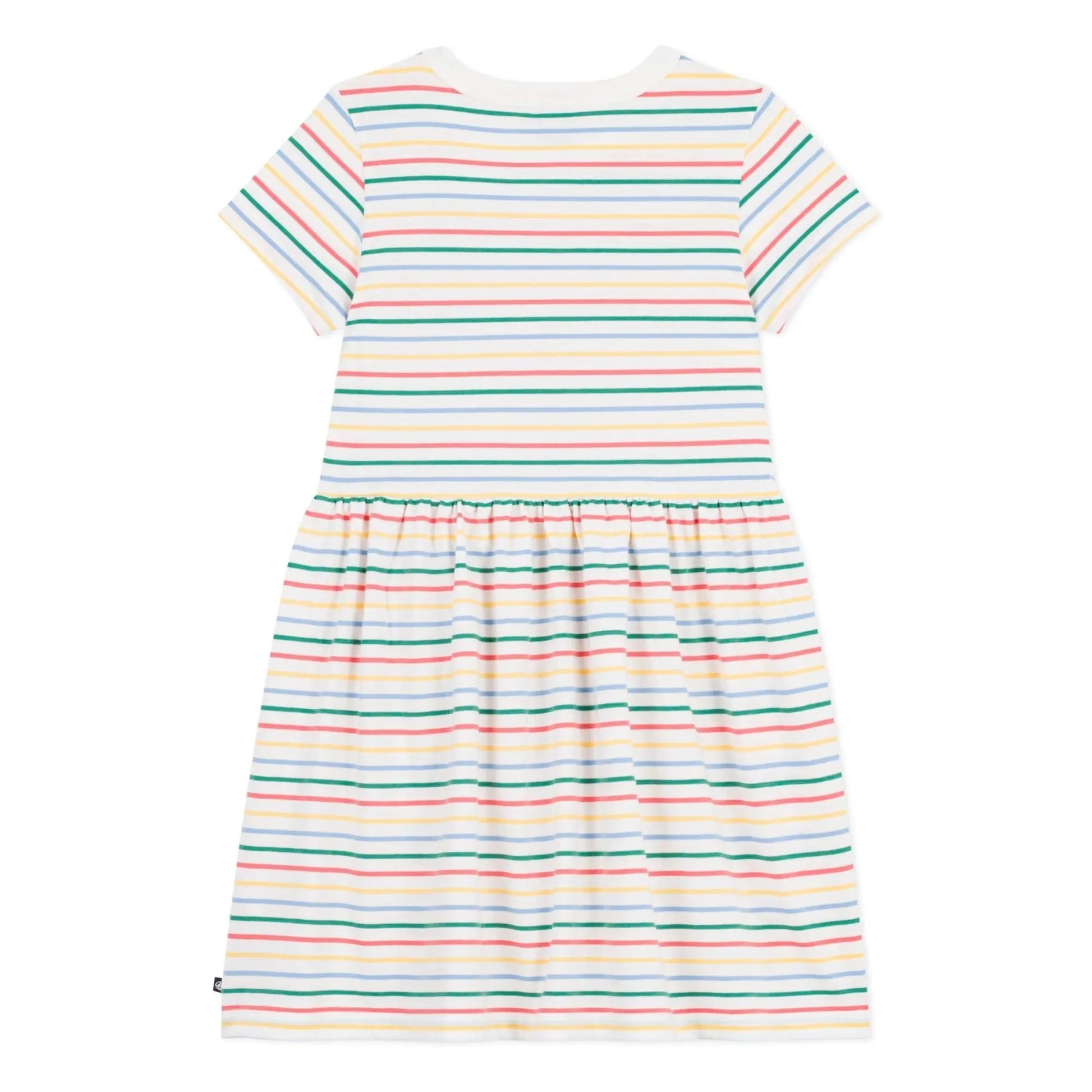 Petit Bateau - Striped Dress | White
