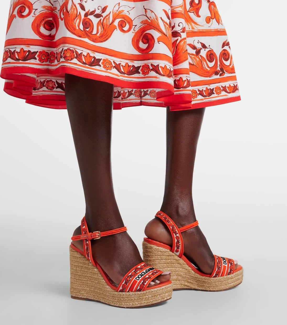 Dolce&Gabbana - Floral embroidered espadrille wedges