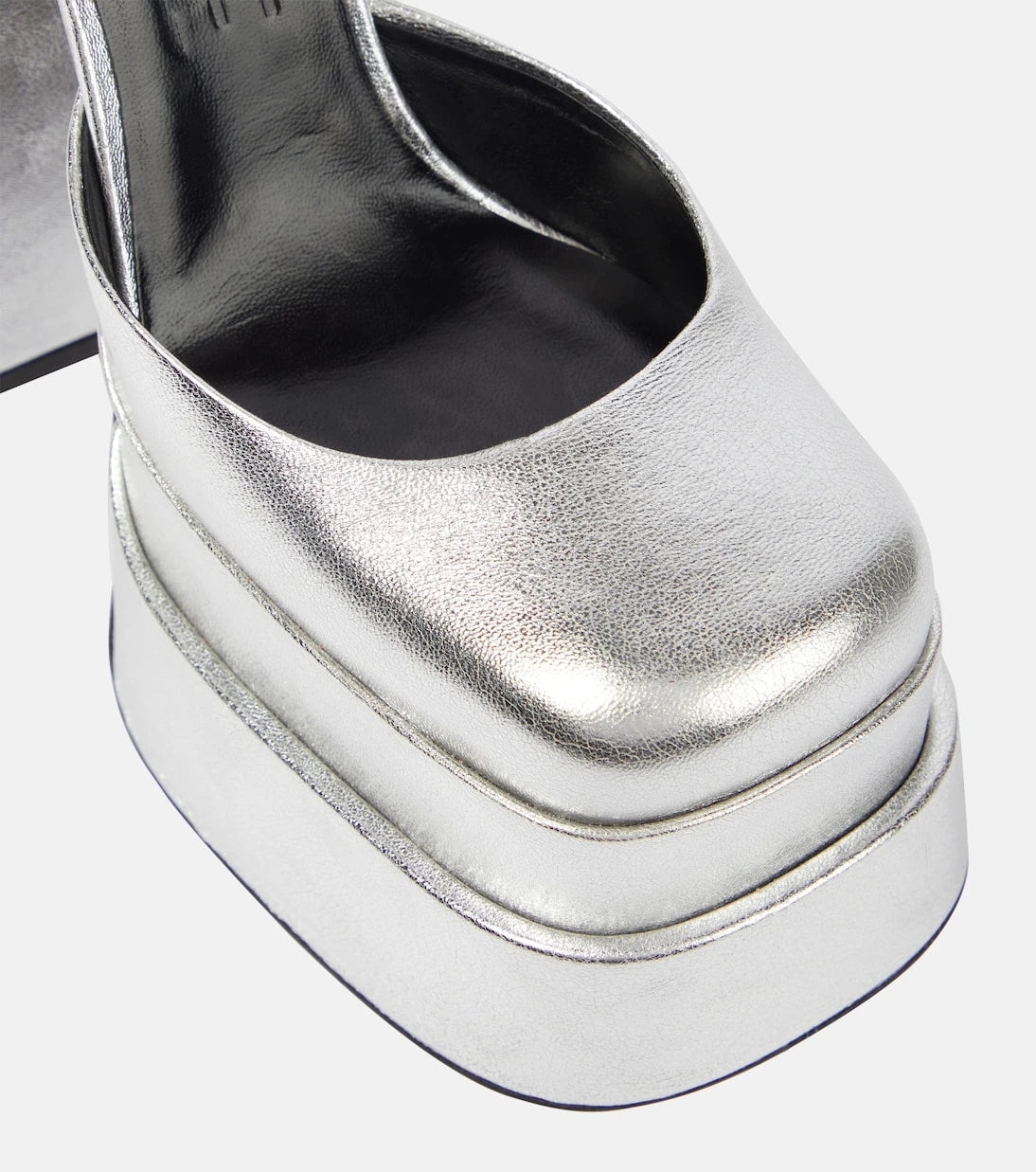 Versace - Medusa Aevitas leather platform pumps
