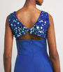 Safiyaa Blue Embellished Melina Gown