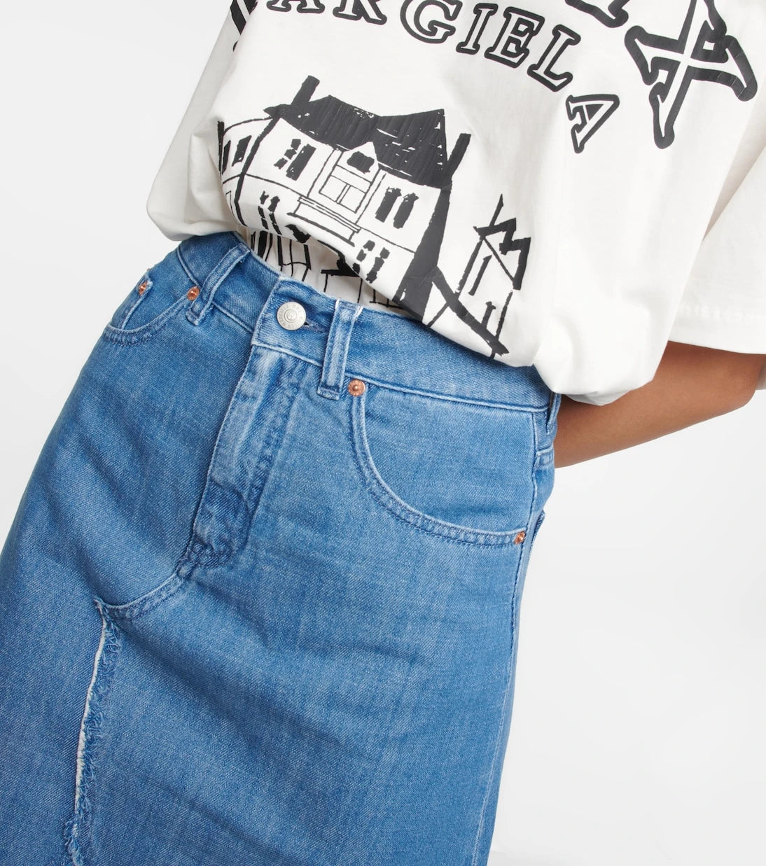 MM6 Maison Margiela - Denim miniskirt