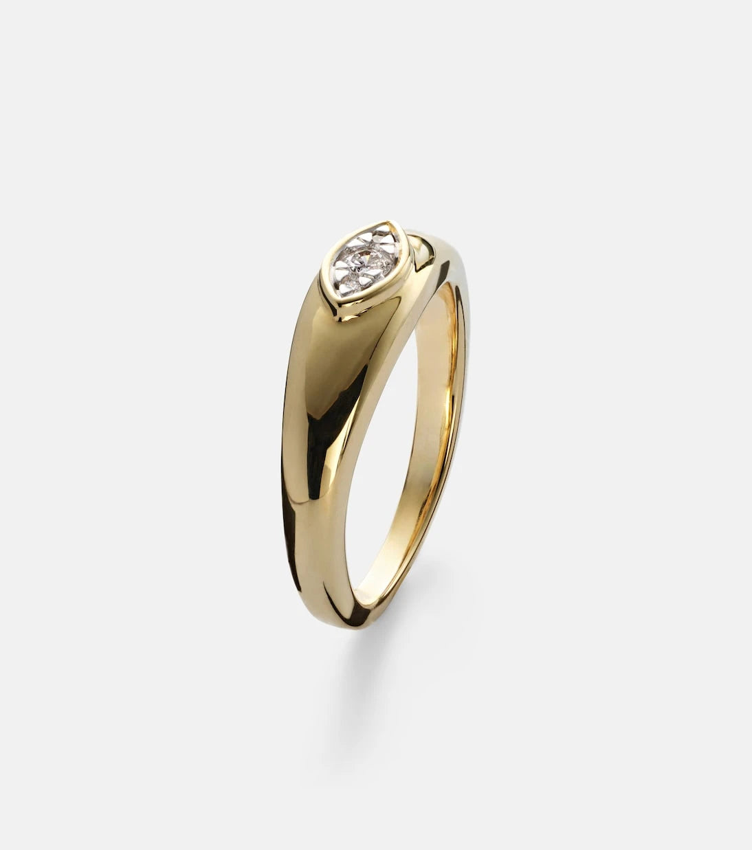 Stone and Strand - Muse 10kt gold ring with diamonds