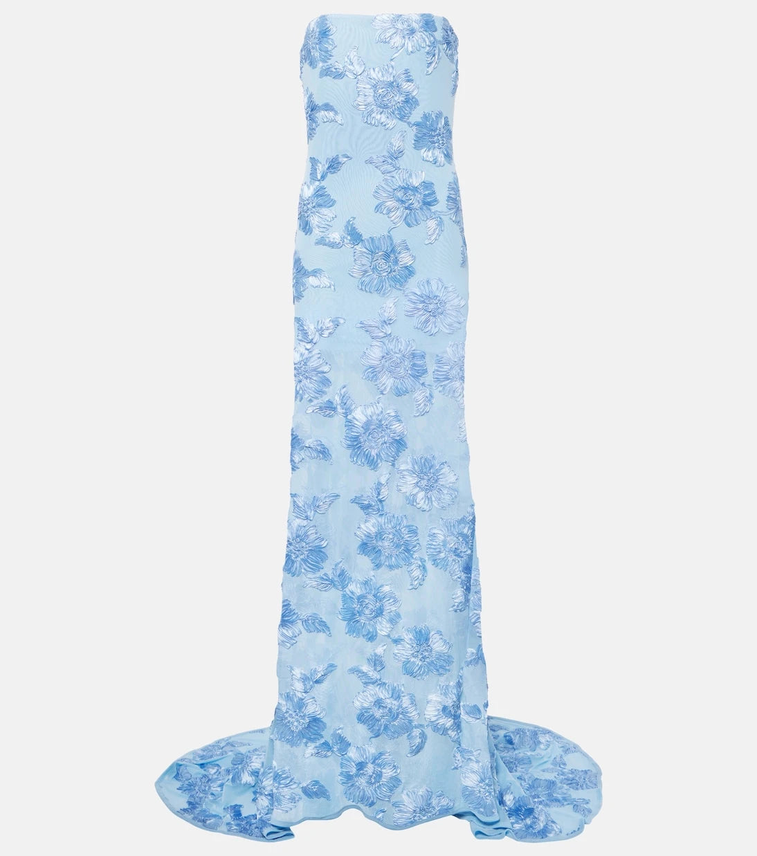 Rotate - Alberty floral-appliqué mesh gown