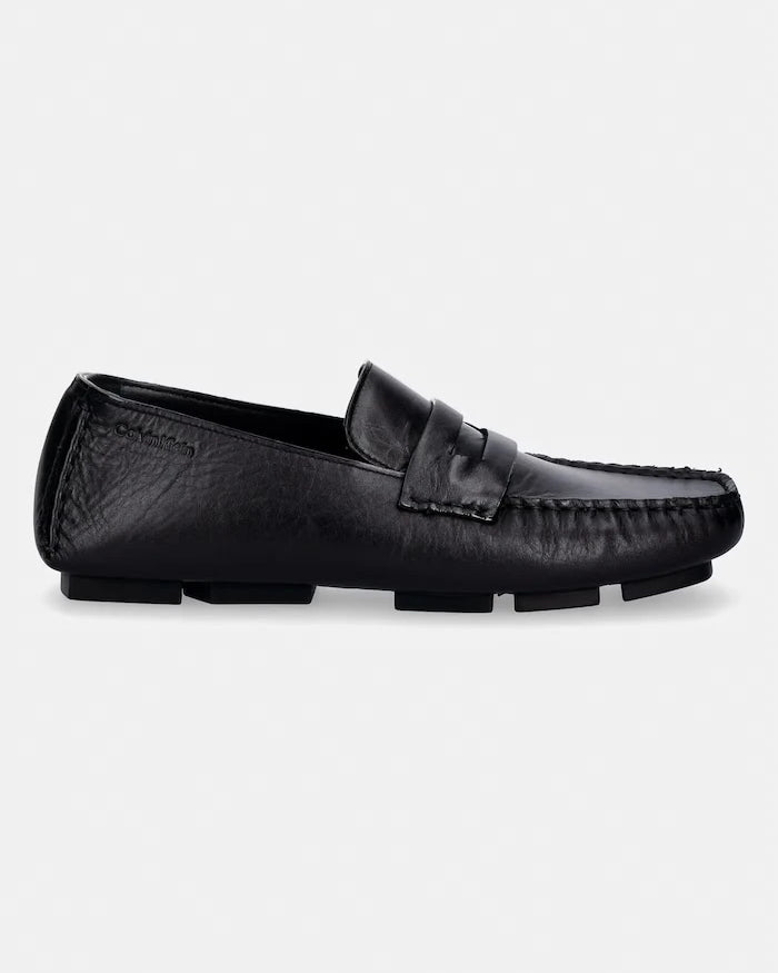 Calvin Klein kadın deri mokasen SQUARE DRIVER LTH
