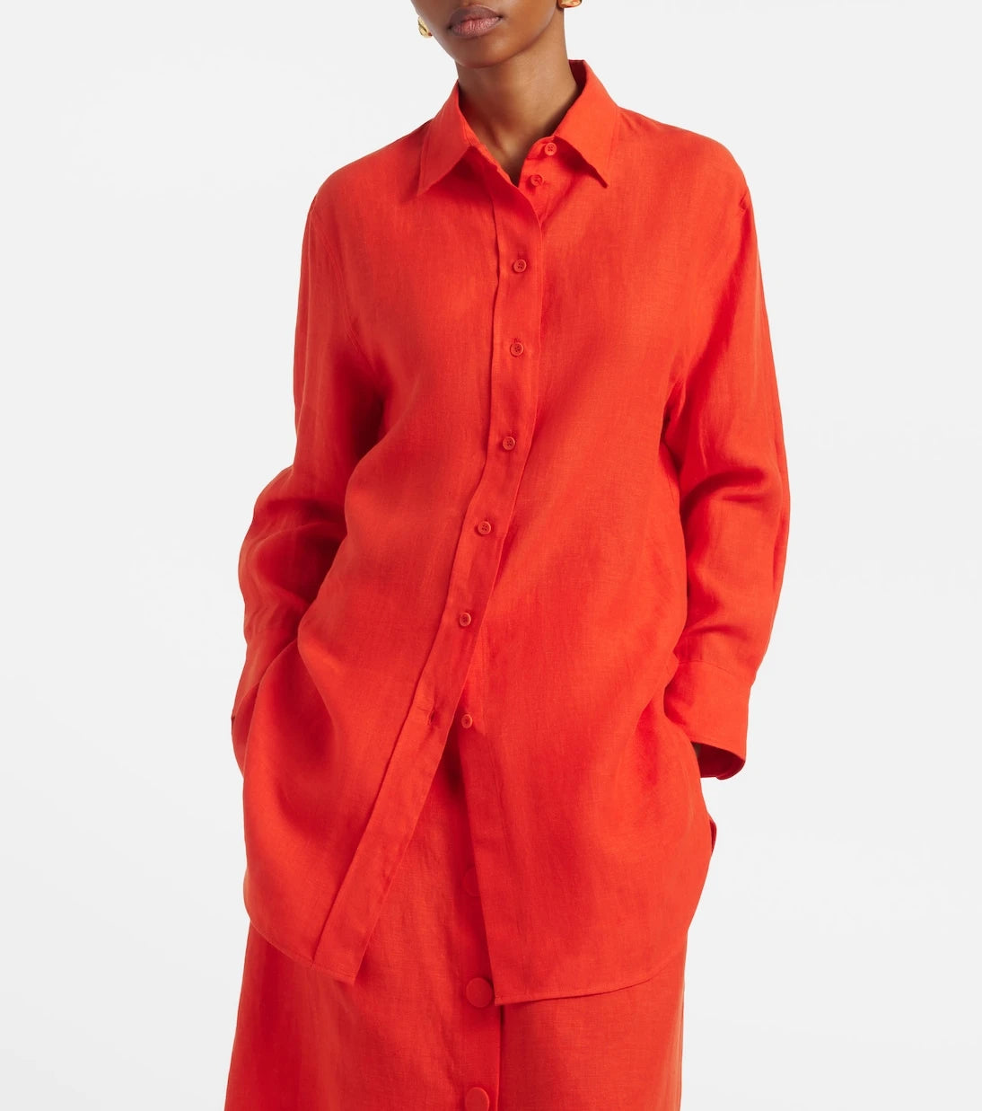 Eres - Mignonnette oversized linen shirt
