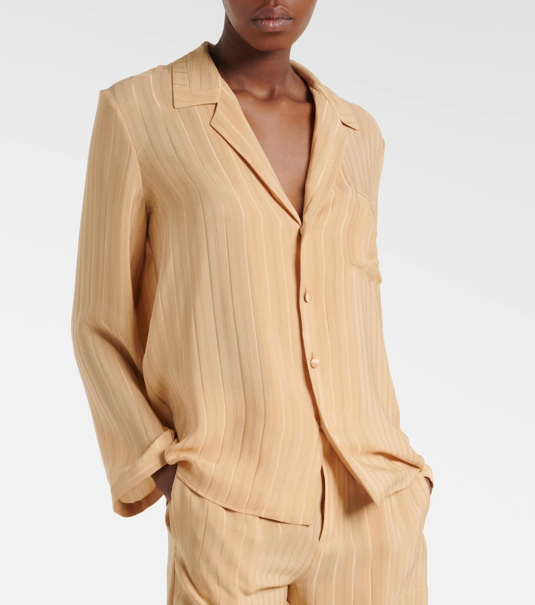 Saint Laurent - Striped silk shirt