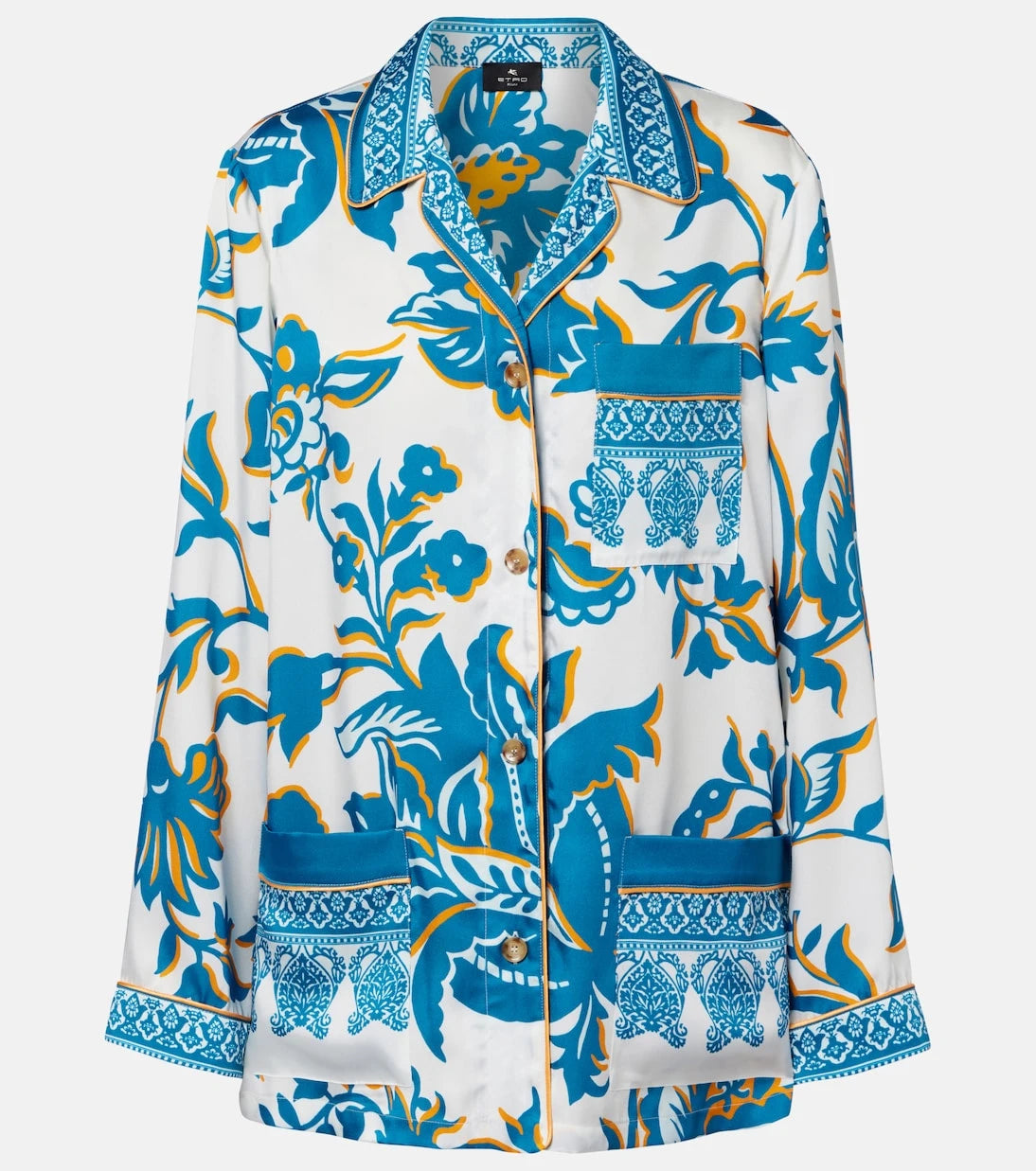 Etro - Printed crêpe-de-chine blouse