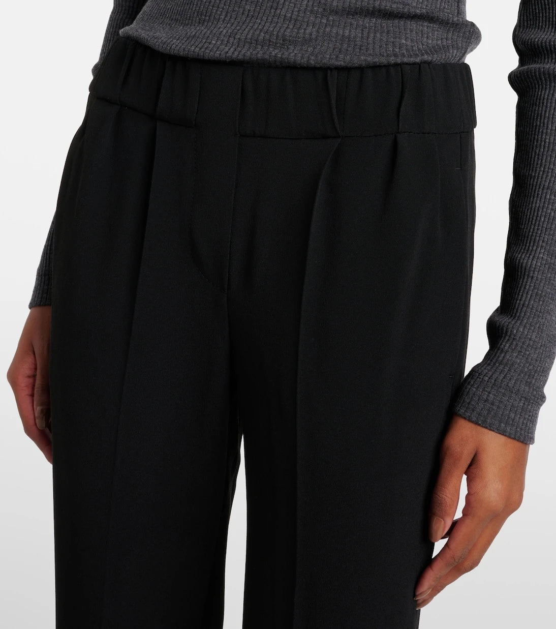 Brunello Cucinelli - Silk-blend cropped pants