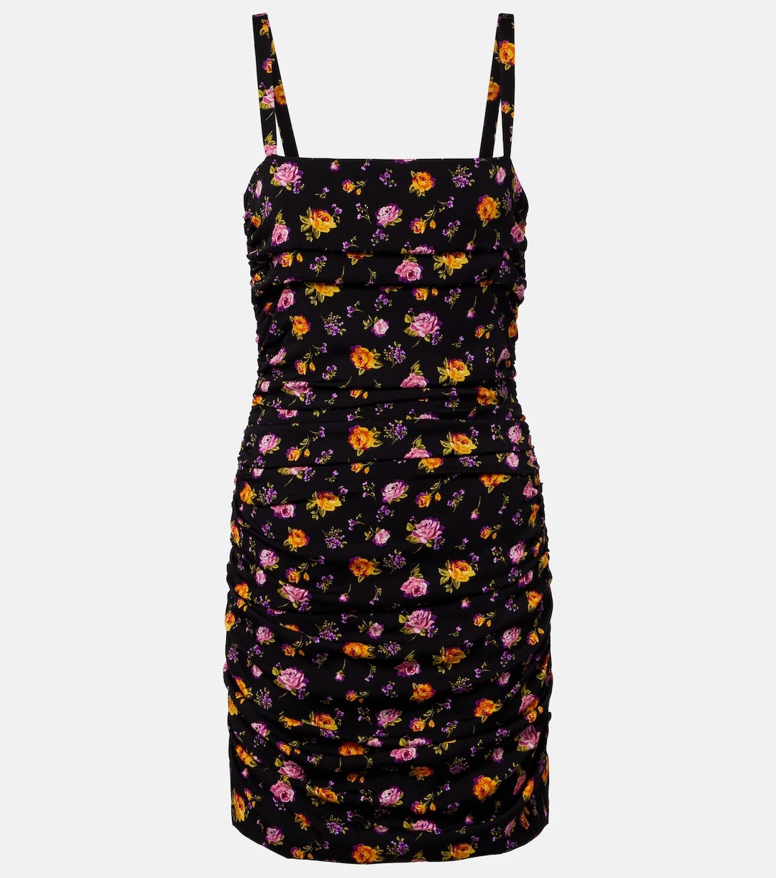 Dolce&Gabbana - Floral silk-blend charmeuse minidress