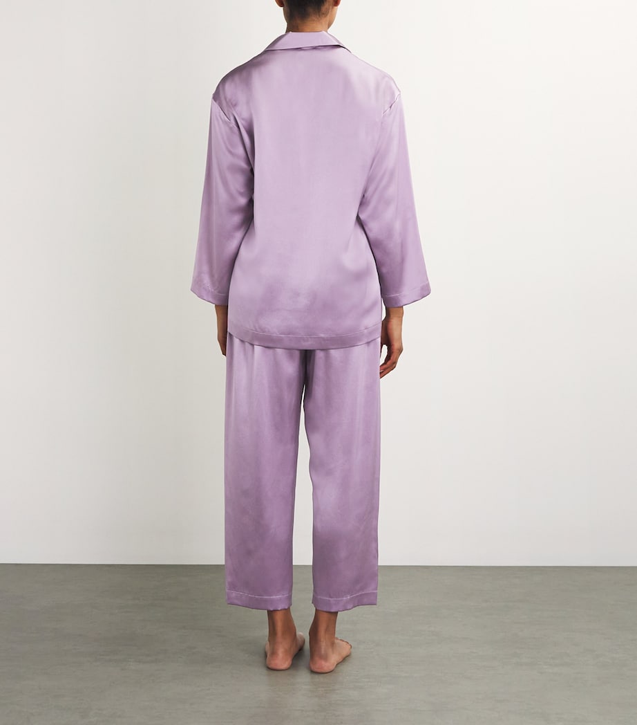 Purple Silk Pyjamas