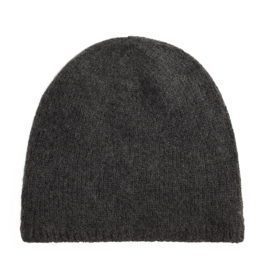 Grey Cashmere-Blend Hat