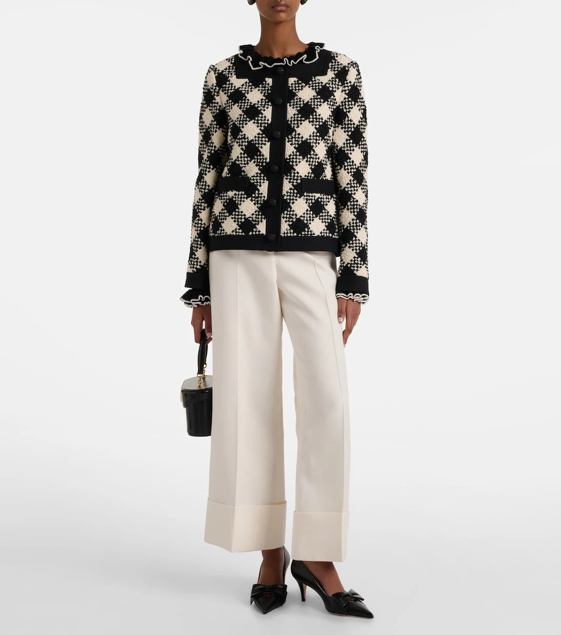 Valentino - Crepe Couture wide-leg pants