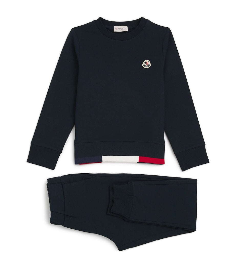 Moncler Enfant Stretch-Cotton Logo Tracksuit Set (8-10 Years)