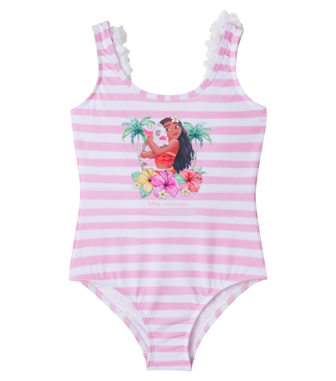 Monnalisa - x Disney® printed ruffled swimsuit