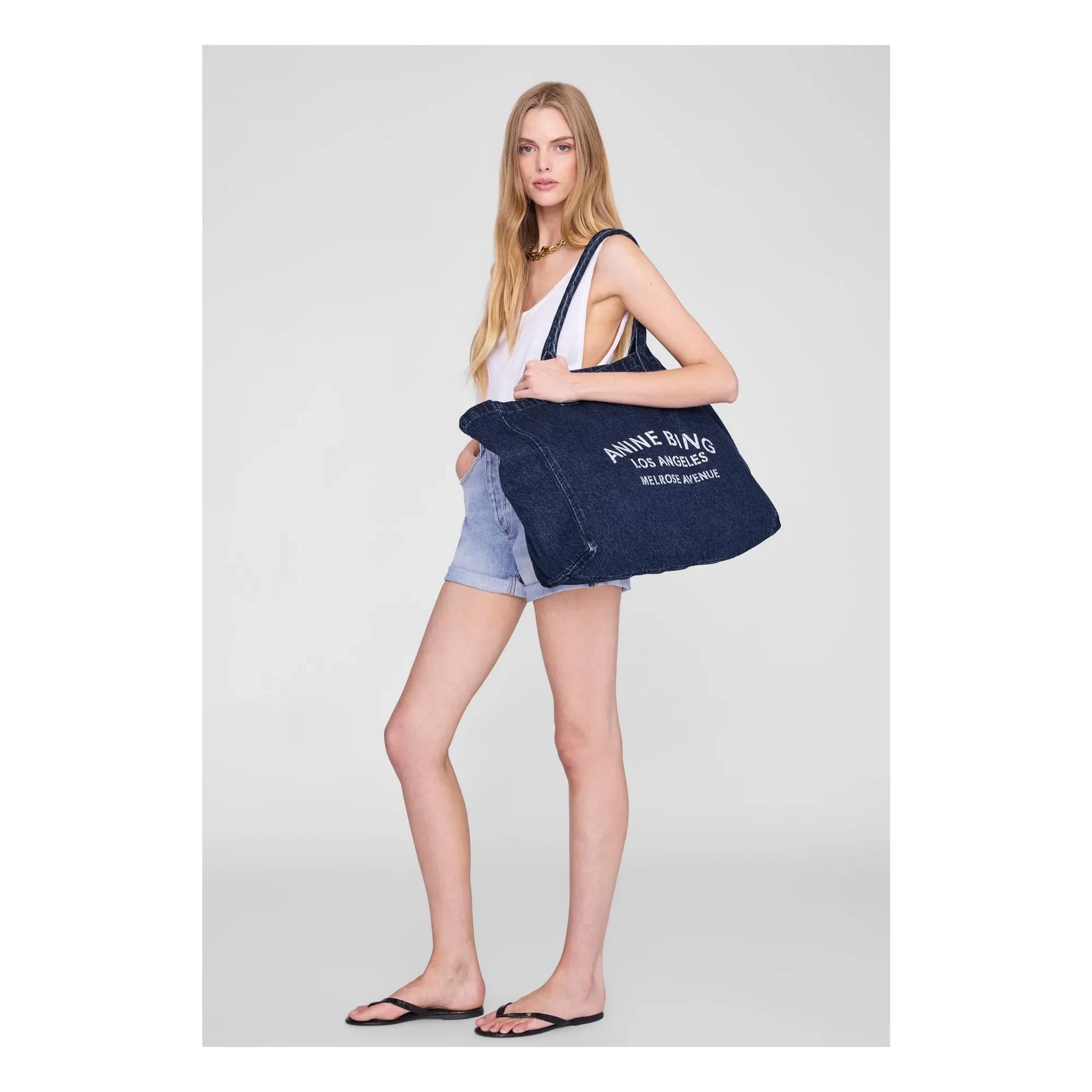Anine Bing - Tote bag Leo Denim | Blue