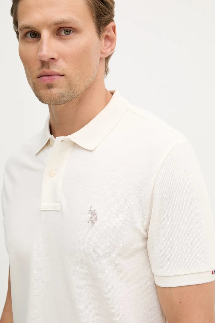 U.S. Polo Assn. Erkek Pamuklu Polo Tişört DHM PIQUE