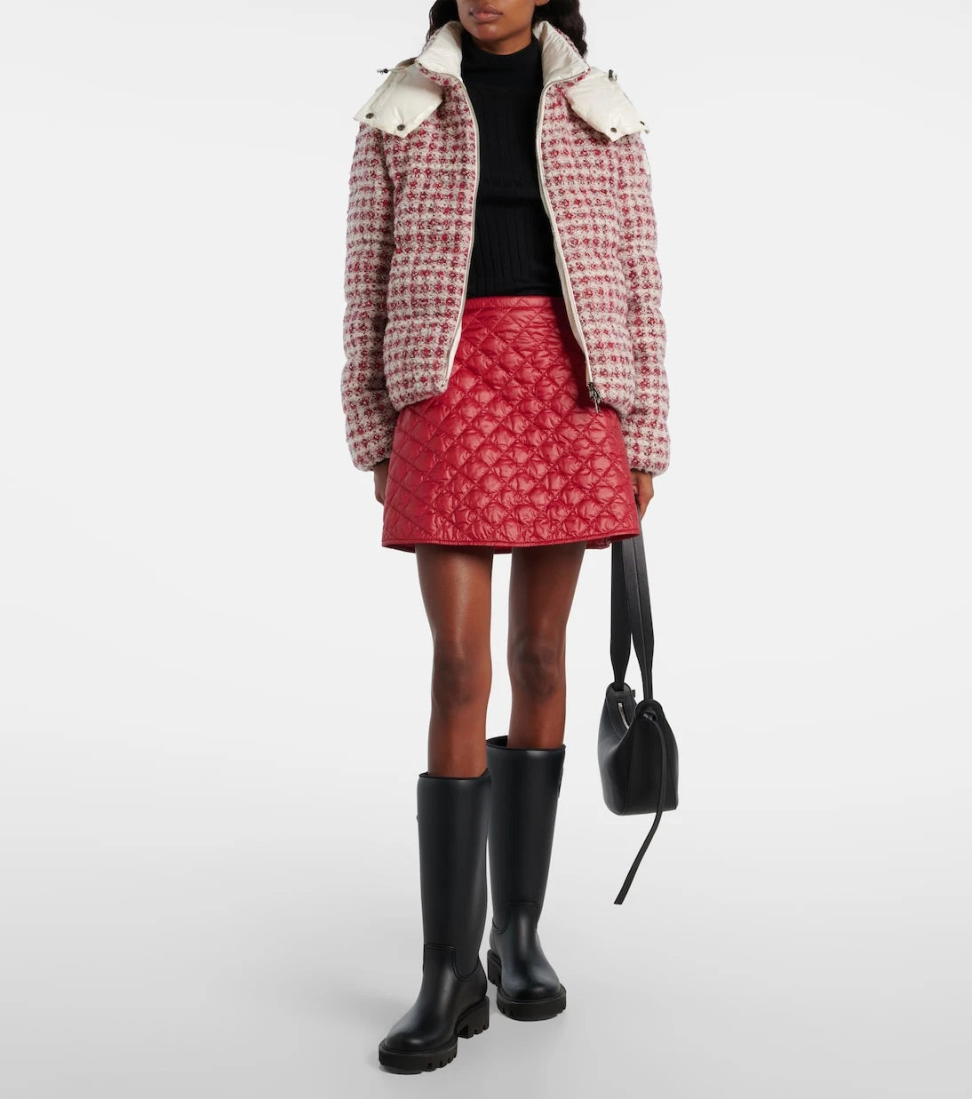 Moncler - Andronne checked tweed down jacket