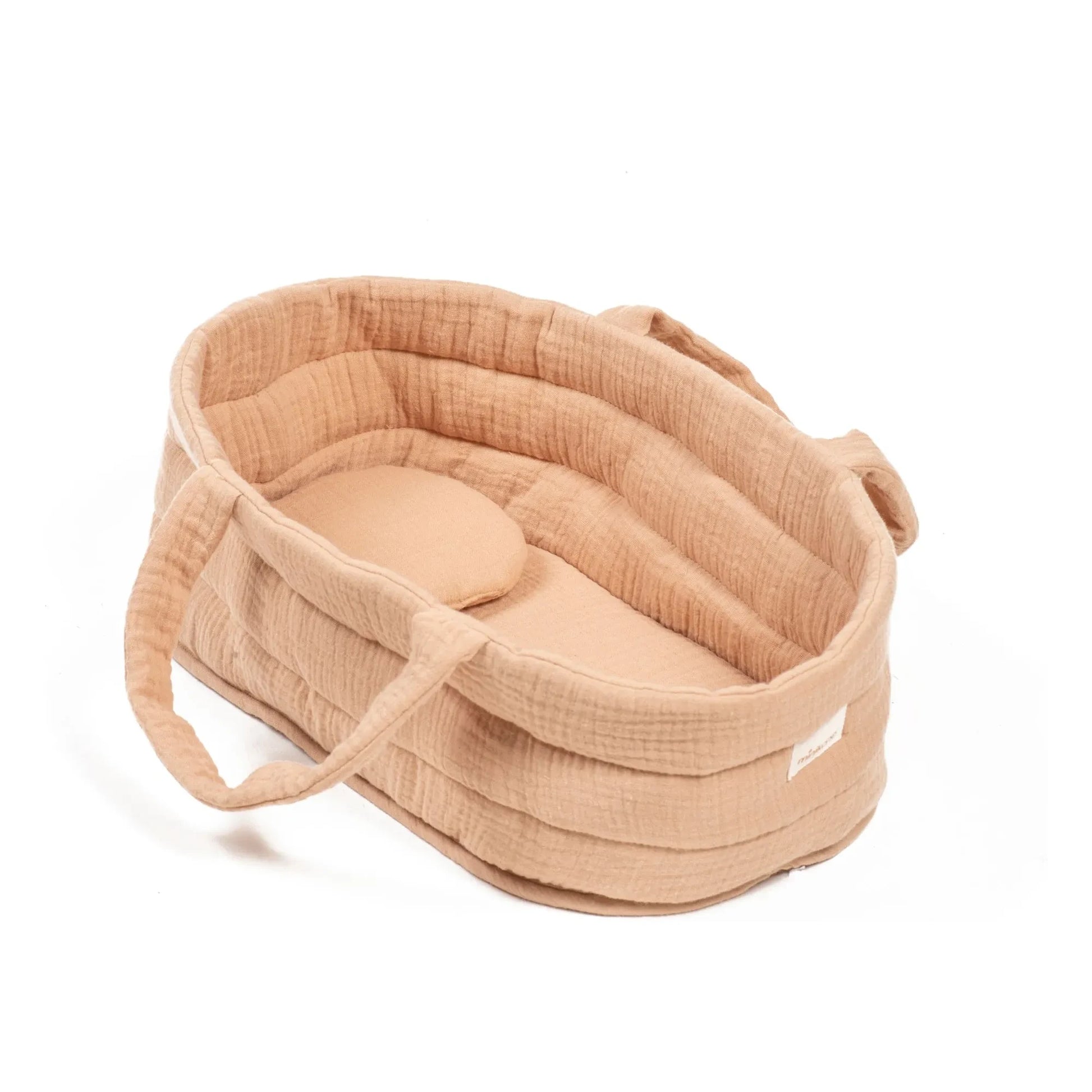 Minikane - Cotton gauze doll bassinet | Latte