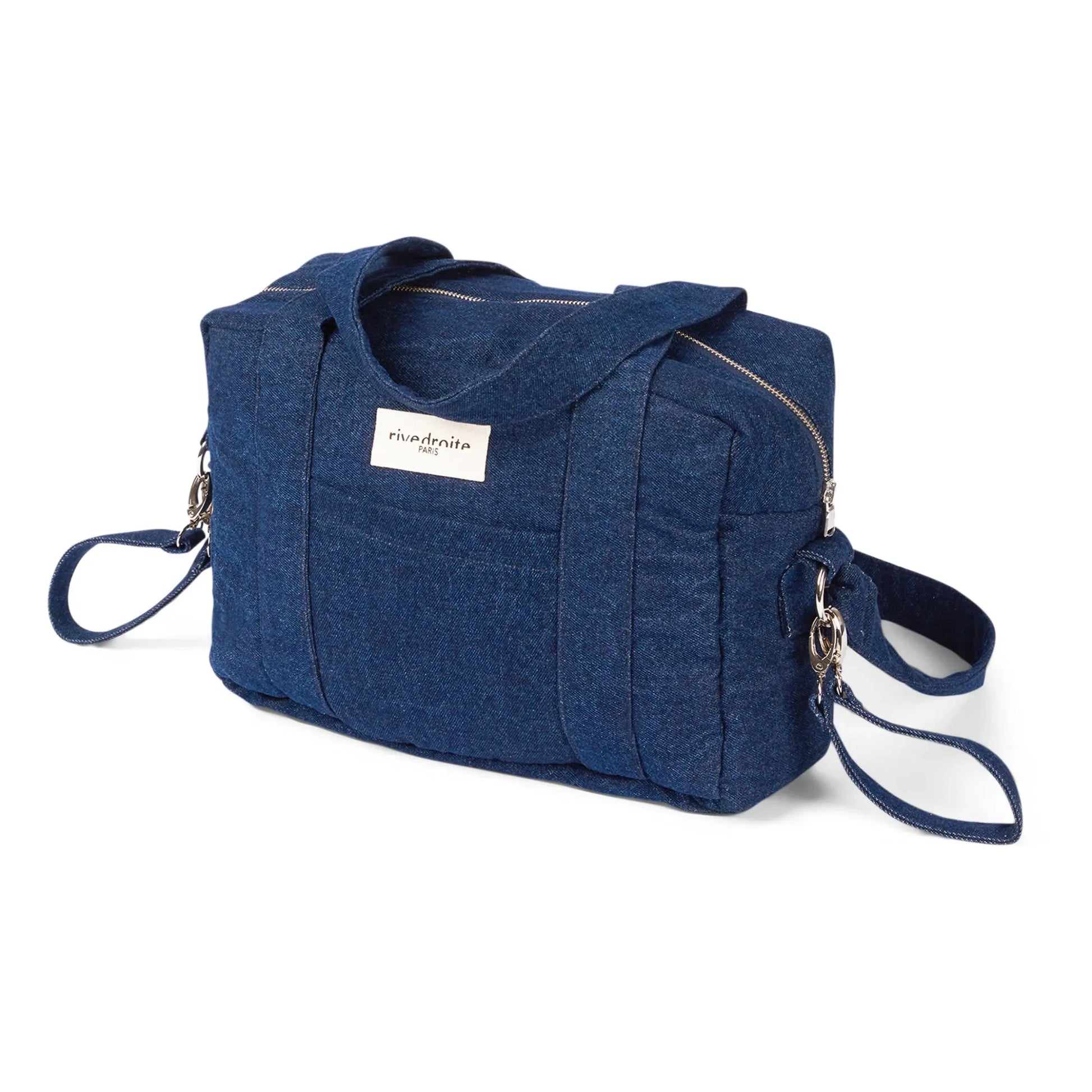 rivedroite - Mini Darcy Upcycled Denim Changing Bag | Denim brut