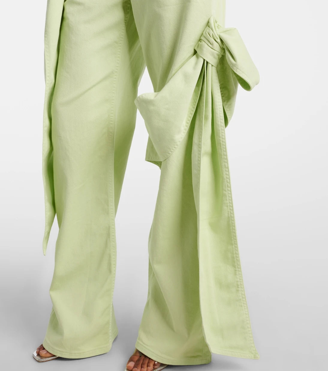 Blumarine - Draped straight jeans
