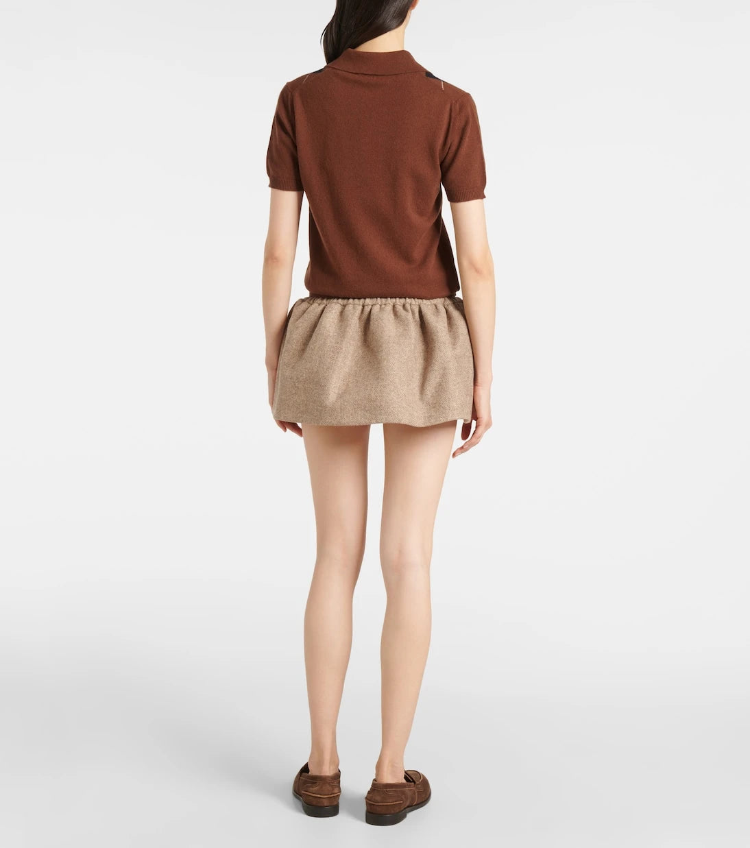 Miu Miu - Virgin wool miniskirt