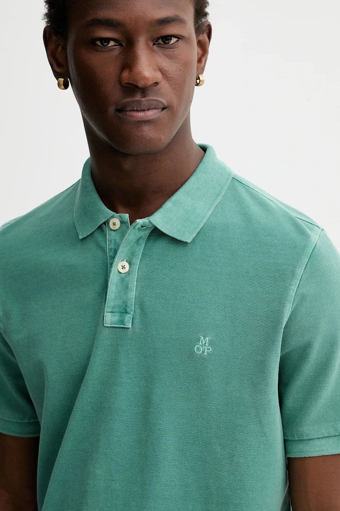 Памучна тениска с яка Marc O'Polo