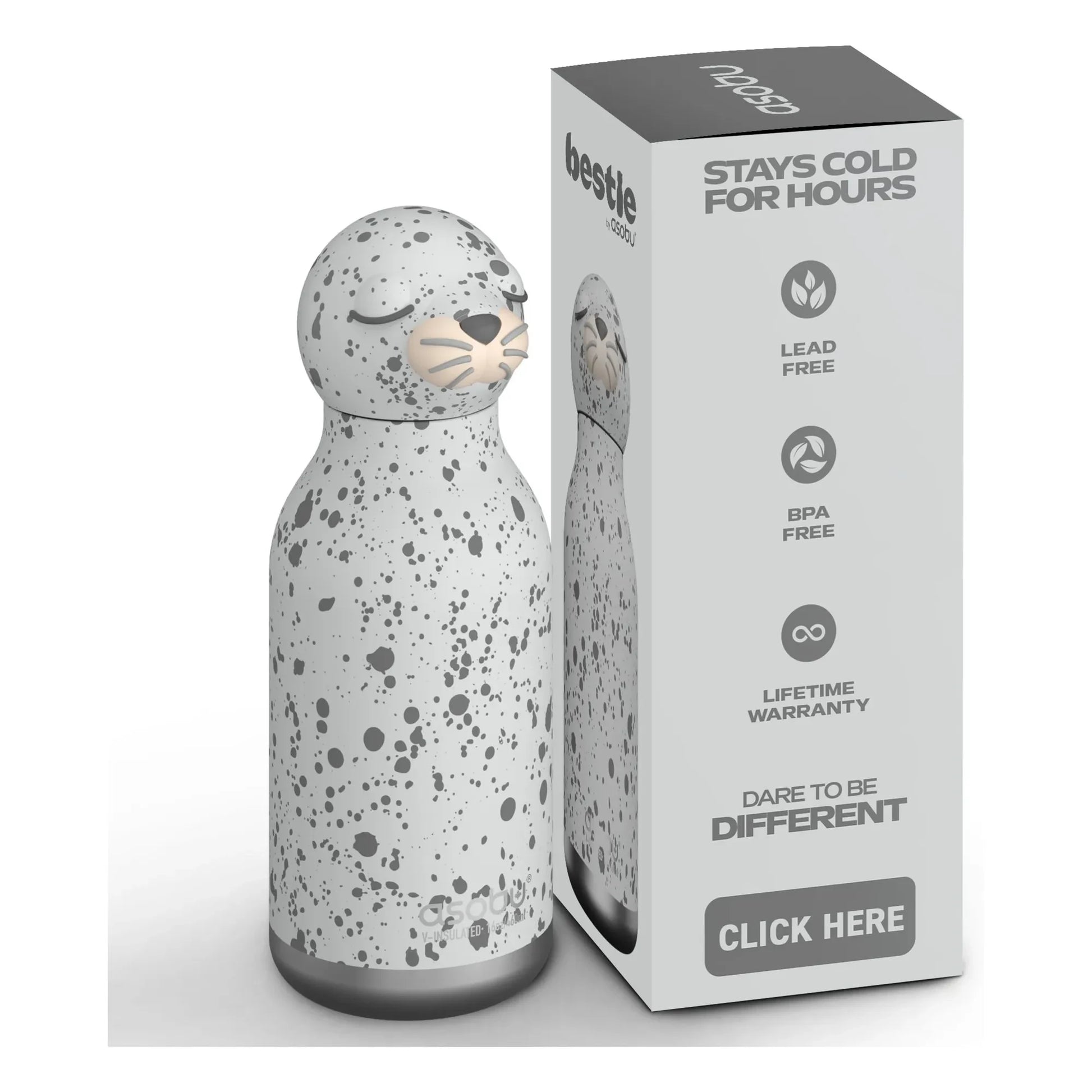 Asobu - Otarie stainless steel water bottle | Grey