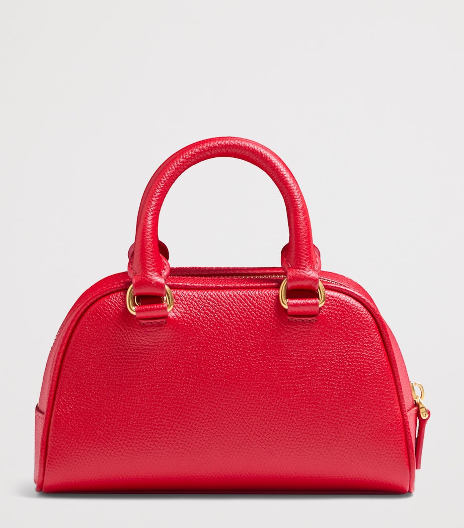 Mini Leather VLogo Signature Top-Handle Bag