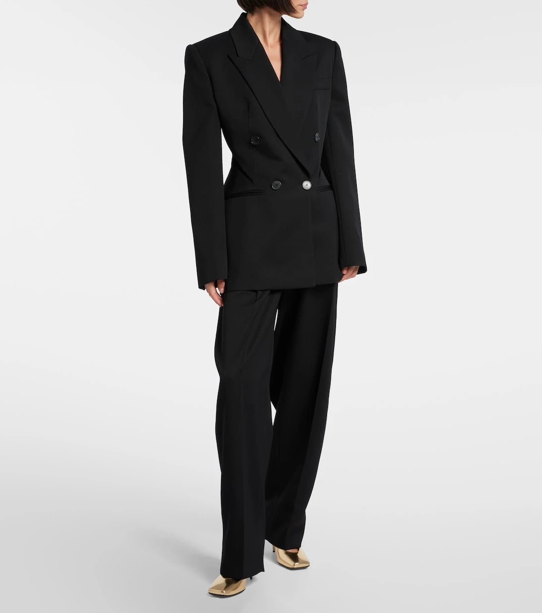 Givenchy - Sliced Square 95 patent leather pumps